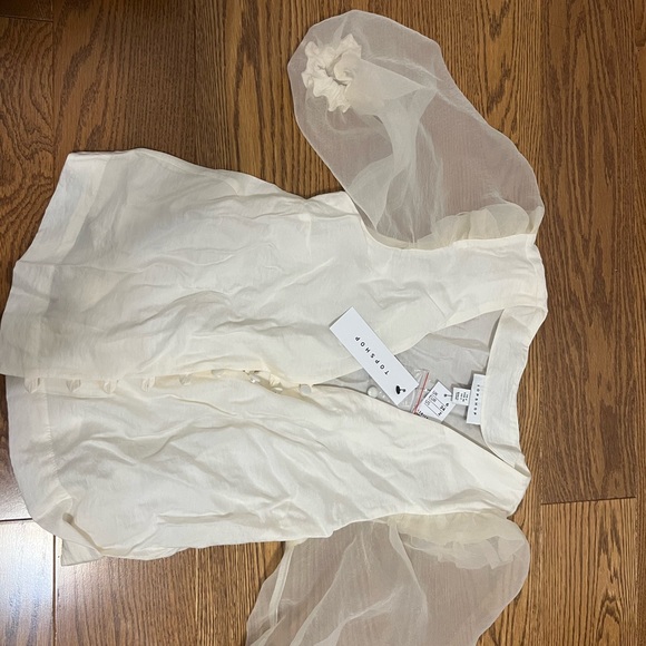 Topshop puff sleeve top - Picture 4 of 4